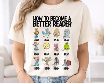 Camiseta "Cómo ser un mejor lector", camiseta de personajes de libros infantiles, camiseta de la Sra. Frizzle, camiseta de "Leer en todas direcciones", camiseta de regreso a clases