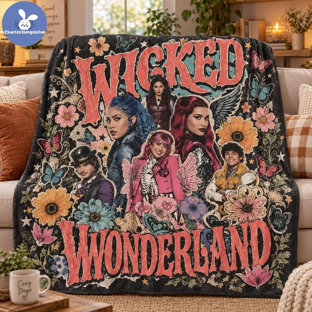 Descendants Throw Blanket - Etsy