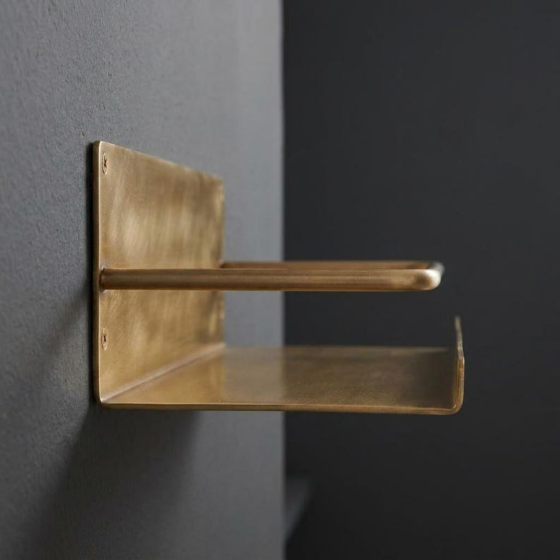 Brass Wall Shelf

Floating Brass Ledge

Gold Bathroom Shelf

Gallery Rail Shelf

Solid Brass Decor

Luxury Spice Rack

Mid Century Modern

Industrial Shelving

Apothecary Shelf

Handcrafted Brass

Entryway Organizer

Metal Floating Shelf

Unlacquered Brass