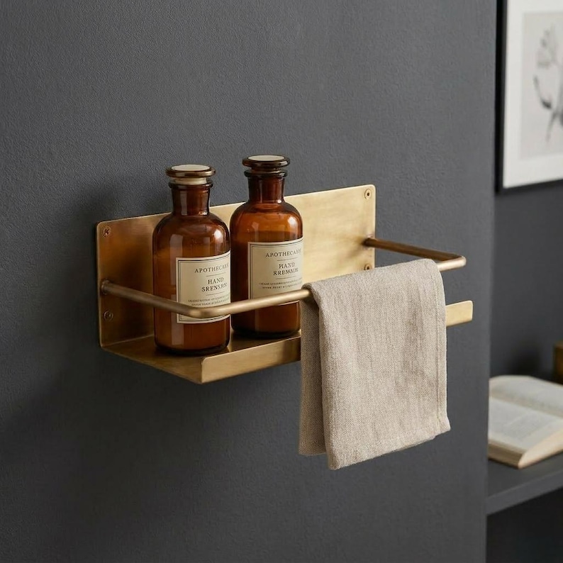 Brass Wall Shelf

Floating Brass Ledge

Gold Bathroom Shelf

Gallery Rail Shelf

Solid Brass Decor

Luxury Spice Rack

Mid Century Modern

Industrial Shelving

Apothecary Shelf

Handcrafted Brass

Entryway Organizer

Metal Floating Shelf

Unlacquered Brass