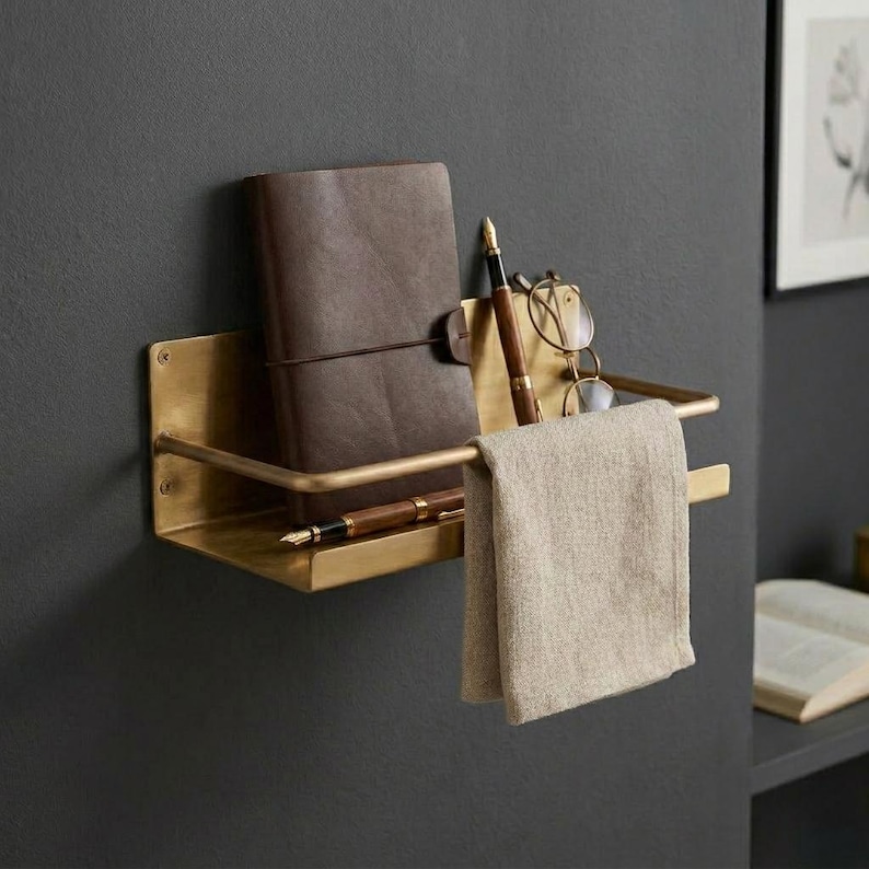 Brass Wall Shelf

Floating Brass Ledge

Gold Bathroom Shelf

Gallery Rail Shelf

Solid Brass Decor

Luxury Spice Rack

Mid Century Modern

Industrial Shelving

Apothecary Shelf

Handcrafted Brass

Entryway Organizer

Metal Floating Shelf

Unlacquered Brass