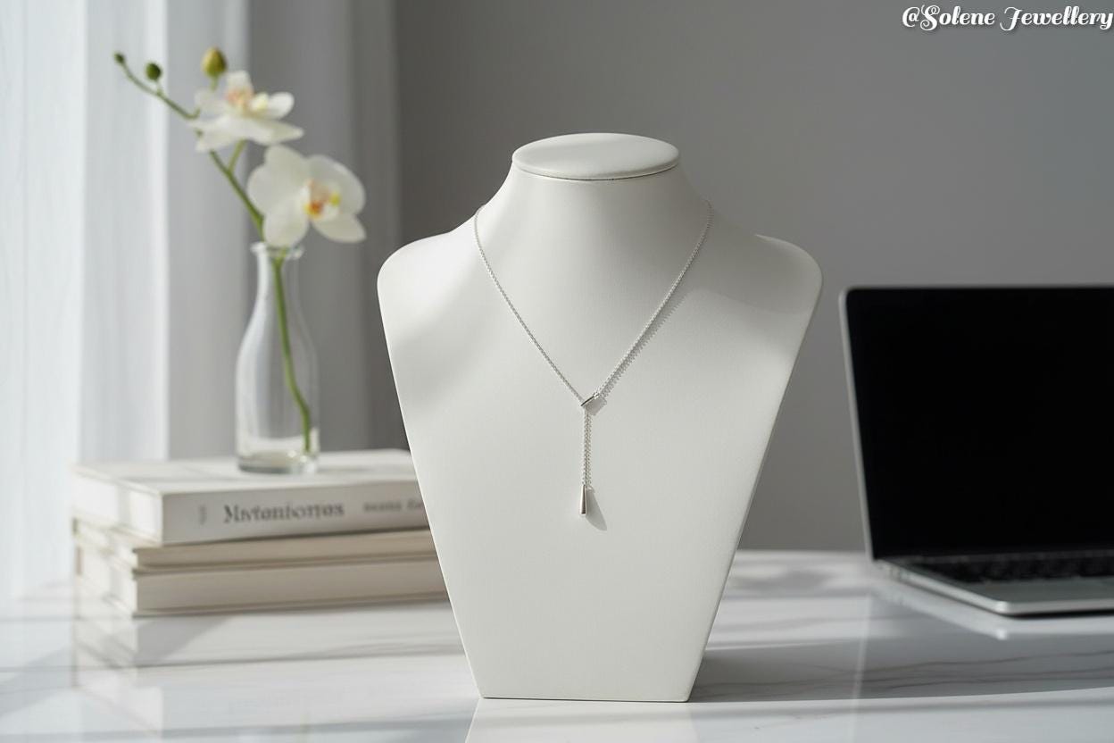 Collana Lariat Park Lane Rayne Con Zirconie - Argento, Lunghezza 16 Pollici - Foto 2