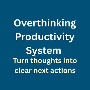 Überdenken des Produktivitätssystems | Hör auf zu denken und werde aktiv | Einfache Entscheidung / Vierteljahresplaner (Druckbare PDF)