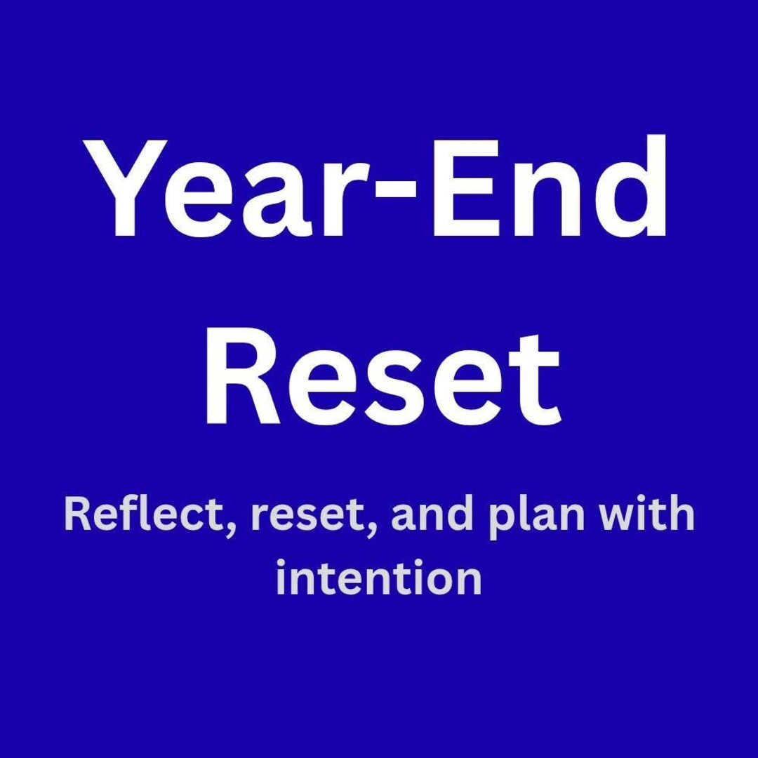 Year-end Reset Workbook | Complete Before Jan 1 - Etsy