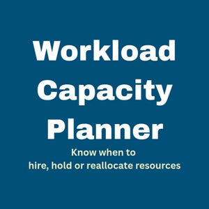 Workload Capacity Planner | Team Utilization & FTE Gap Tracker | Excel ...