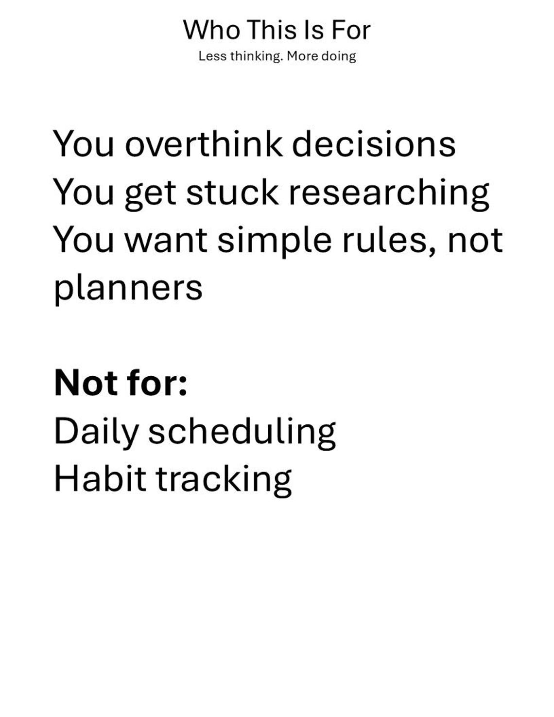 Overthinking System Overthinking Productivity System | Stop Overthinking & Take Action ...