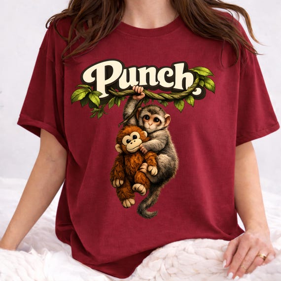 Comfort Colors Punch Monkey Shirt, Viral Save Punch Baby Tee