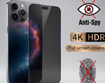 iPhone 11-17シリーズ用プライバシースクリーンプロテクター | スパイ防止強化ガラス