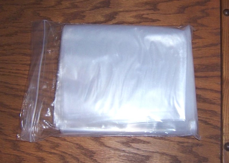 100 9 x 12 Recloseable Poly Bags. 2 mil Archival Etsy