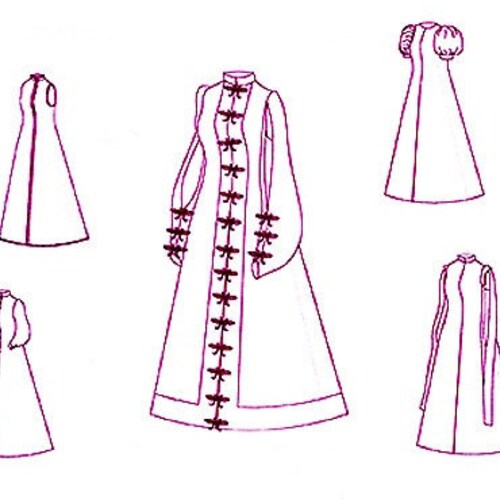 Renaissance Sewing Pattern Spanish Farthingale Multi Size Etsy