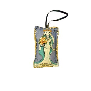 Dia De Los Muertos, Lavendelkissen, Mexikanische Lotterie, Tag der Toten, Ornament, Loteria, Braut, Hochzeitstorte Topper