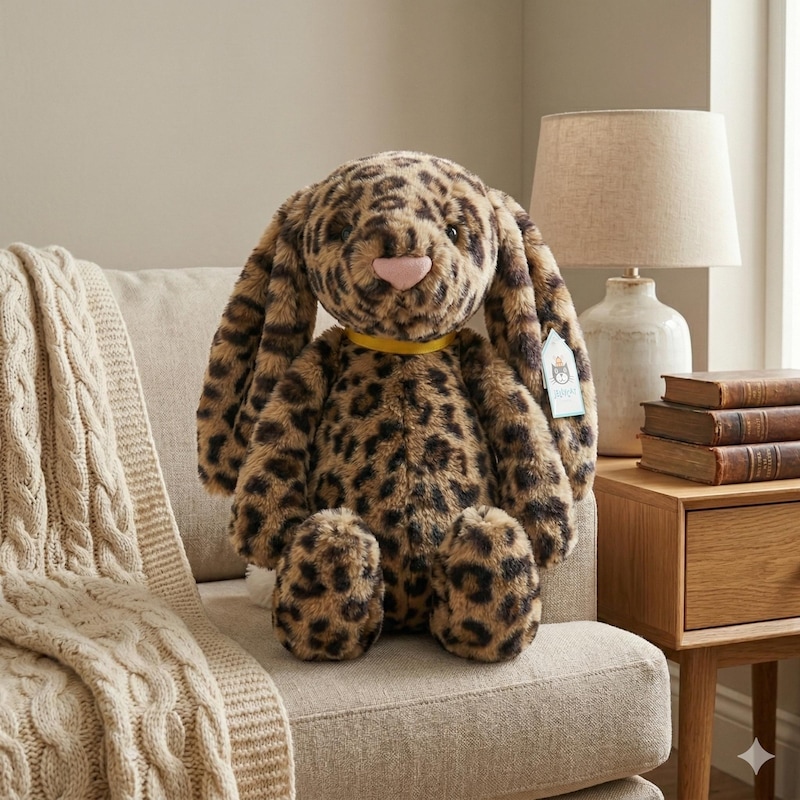 Jellycat Rabbit Decor Leopard Bunny Jellycat - Etsy