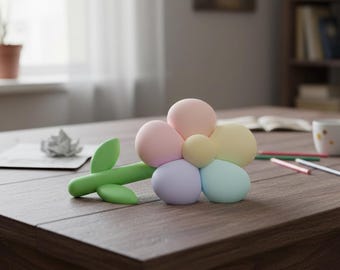 Valentijnscadeau STL-bestand bloem | 3D-afdrukbaar romantisch decor