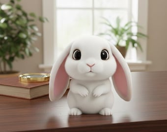 Cute Bunny STL – Adorable Valentine Rabbit 3D Print Gift