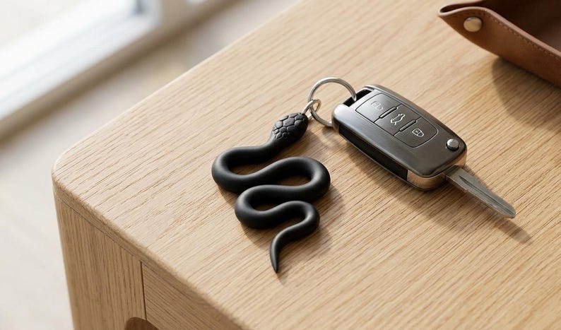 3D Print Snake Keychain STL - Articulated Serpent Digital Download - Etsy