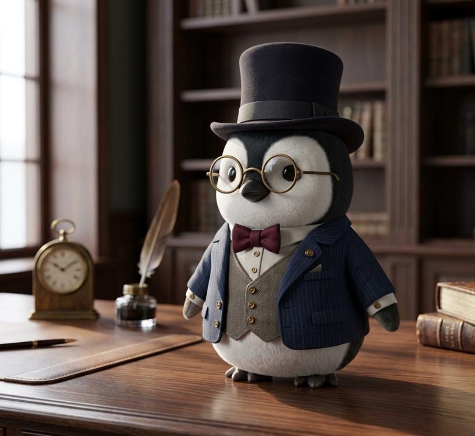 Penguin With Jacket STL File | Dapper Bird 3D Model (digital Download ...