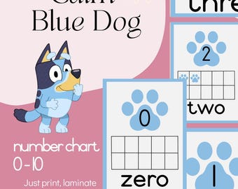 Number Chart 0–10 | Printable Maths Poster | Calm Classroom Decor | Grade R & Grade 1