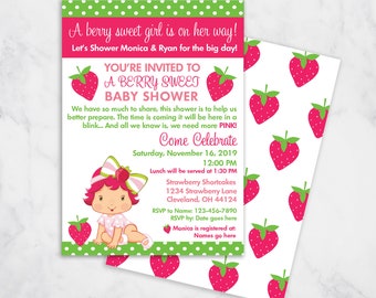 Strawberry Shortcake Baby Shower Etsy