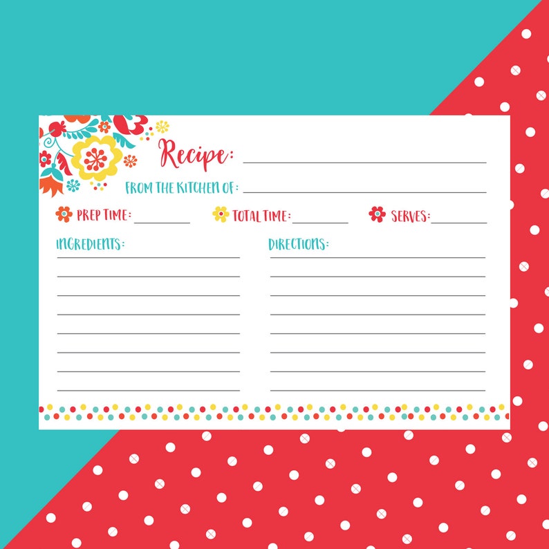 Pioneer Woman Themed Rustic 4x6 Recipe Card Etsy