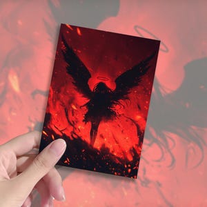 fire angel card sleeves Fantasy North Ivarra - Daybringer Angel - 100 Matte TCG Card Sleeves  (FN49S) main image 1