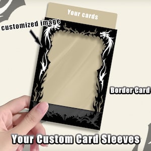 card sleeves with borders Border Imperium Duelist featuring vibrant colored borders that bring a unique touch to your cards Custom Plastic Card Sleeves for