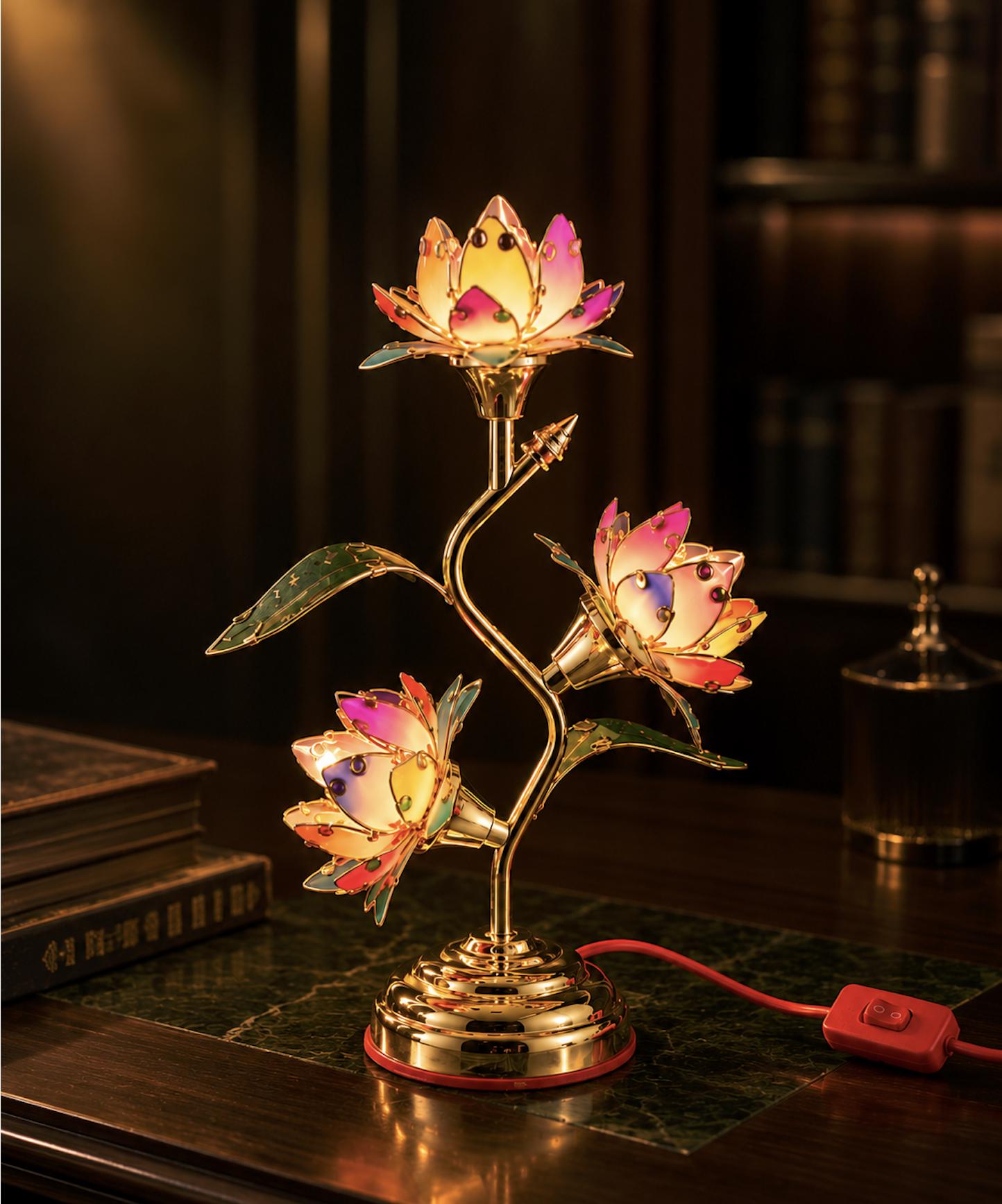 Vintage flower lamp - Etsy 日本