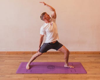 Extra Lange & Breite Yogamatte - Große rutschfeste Naturkautschuk