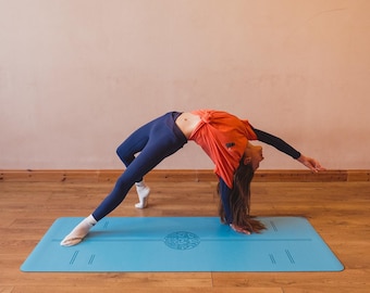 Extra Lange & Breite Yogamatte - Große rutschfeste Naturkautschuk