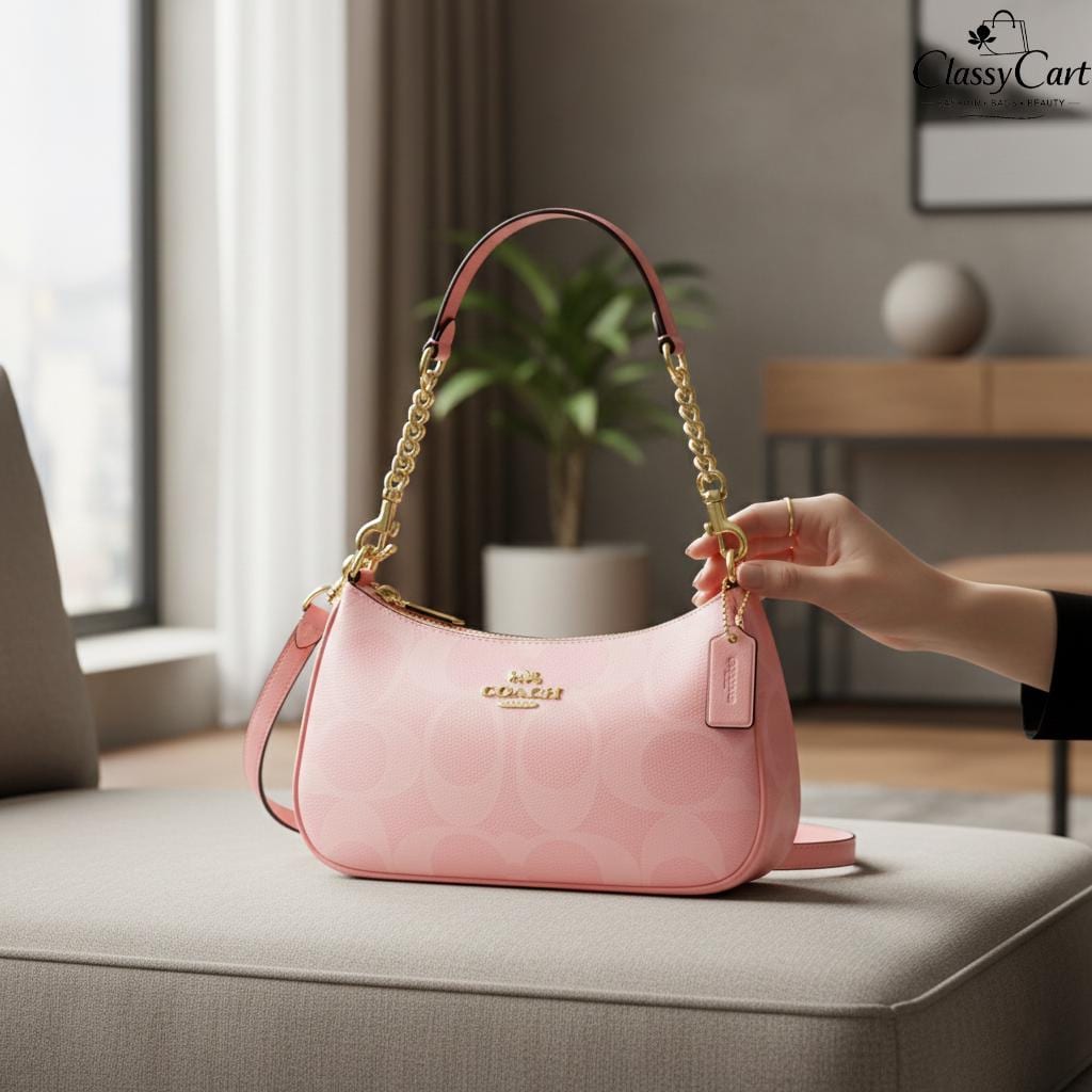 バッグ coach one shoulder bag pink y2k archive Y2K Coach Pink Signature Small Demi Shoulder Bag 💖💖S♡LD💖💖 in