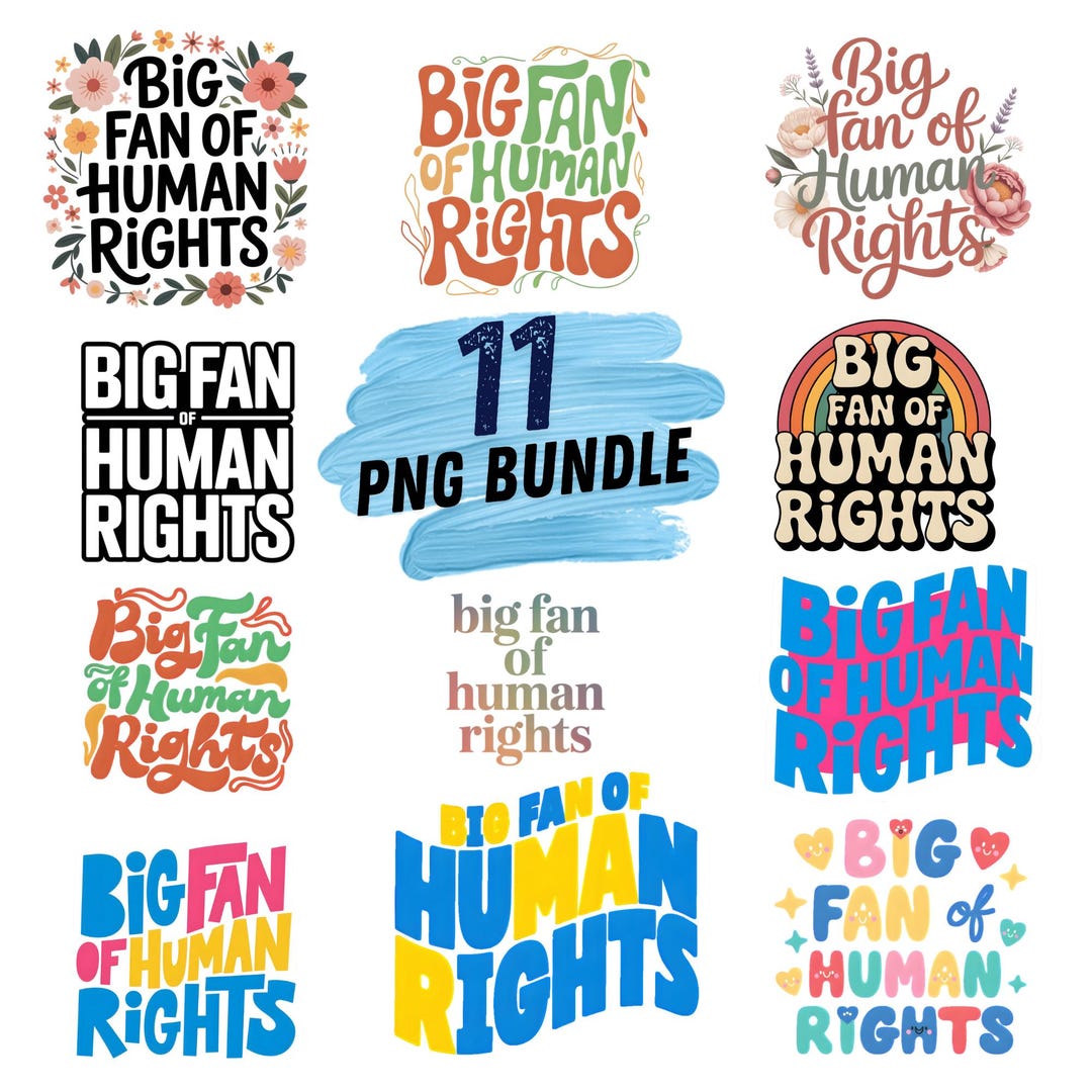 Human Rights PNG Bundle, Social Justice Designs (digital Download ...