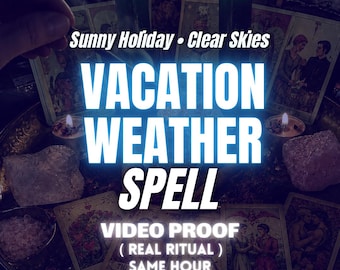 Good Weather Spell for Vacation, Great Weather Marriage Ritual, Clear Sky Wedding