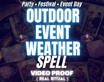 Good Weather Spell for Event, Great Weather Marriage Ritual, Clear Sky Wedding