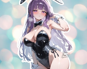 Reserved Mage Bunny Girl Sticker | Alluring Anime Waifu Decal