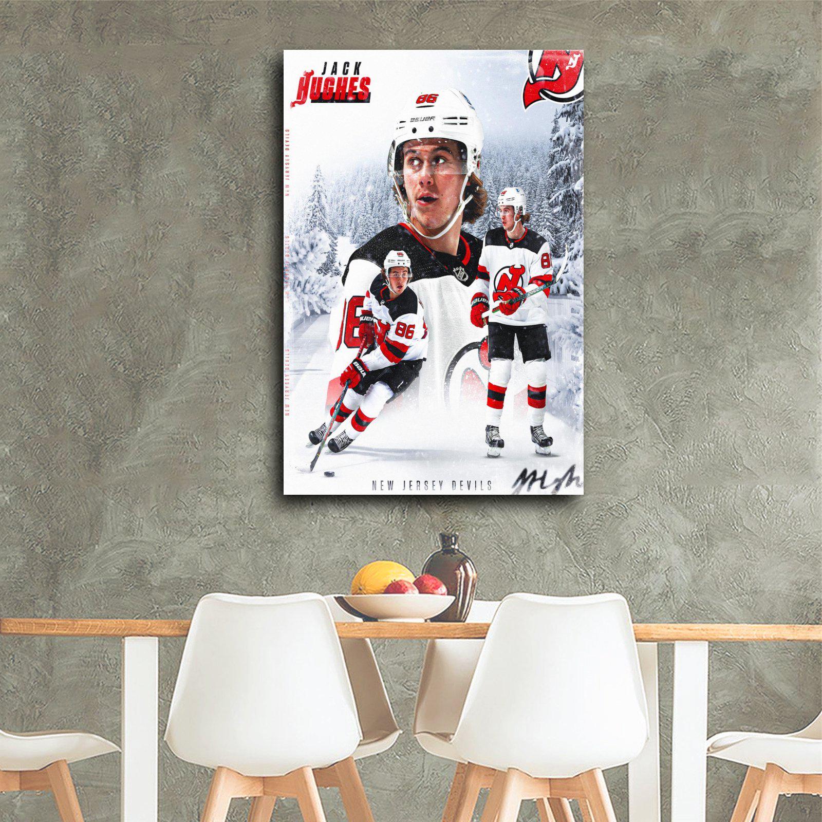 Discover Jack-Hughes #86 Hockey Wall Art Poster Picture Print Living Room Walls Decor Home Posters