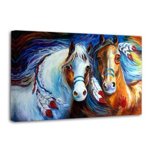 indian war horse Painting On Canvas Wall Art Poster Picture Print Living Room Walls Decor Home Posters