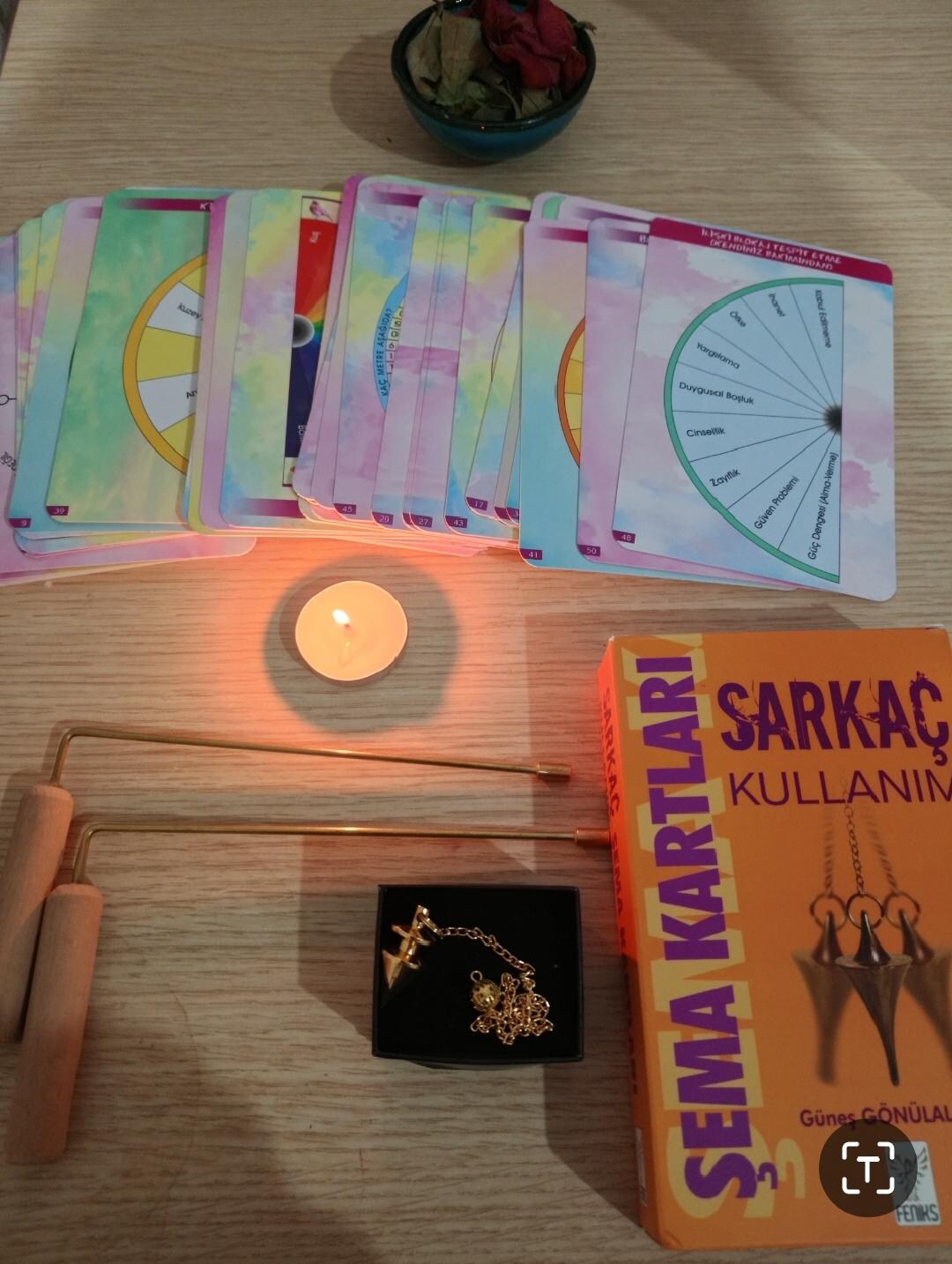 Pendulum Dowsing Tool & Radiesthesia Cards for Clairvoyance Guidance - Etsy