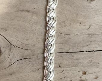 Collana vintage in argento Sterling 925 dorato con catena a