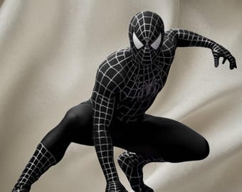 2026 Black Spider Hero Cosplay Suit Movie Design | Amazing Spider Costume Adult Kids | Halloween Comic Con Superhero Bodysuit / Mask