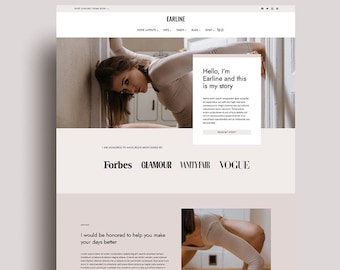Earline WordPress | Kadence Kind Theme |  Coaching Webvorlage | WordPress Theme Website Vorlage für Reisebus, Shops & Dienstleister