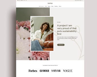 Dayna WordPress Theme | Kadence Kind Theme | Feminines WordPress Theme | WordPress Vorlage | WordPress Blog Theme | Kadenz
