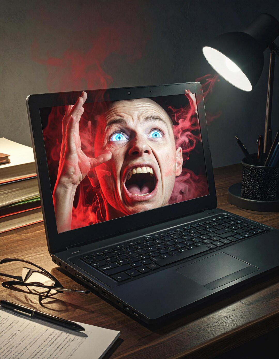 Screen Rage – Funny Digital Poster, Dark Humor Printable Wall Art - Etsy