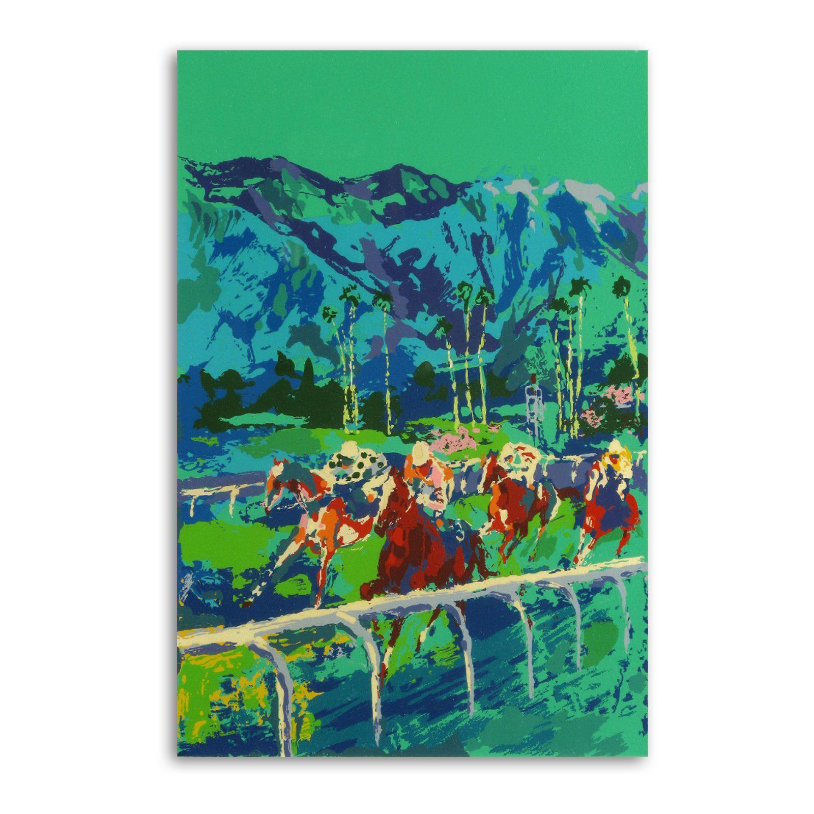 Leroy Neiman Santa Anita Canvas Print, Horse Racing Art - Etsy