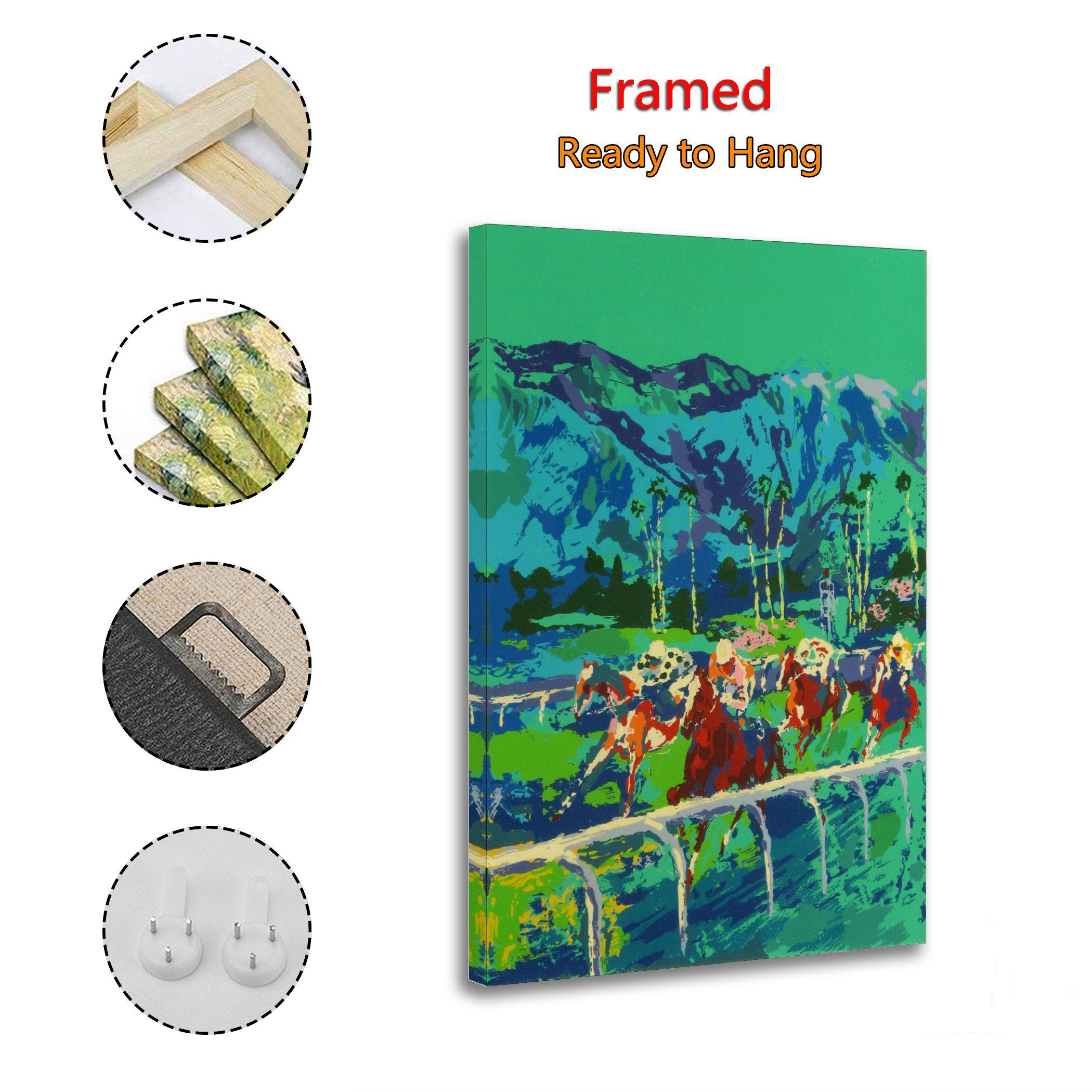 Leroy Neiman Santa Anita Canvas Print, Horse Racing Art - Etsy