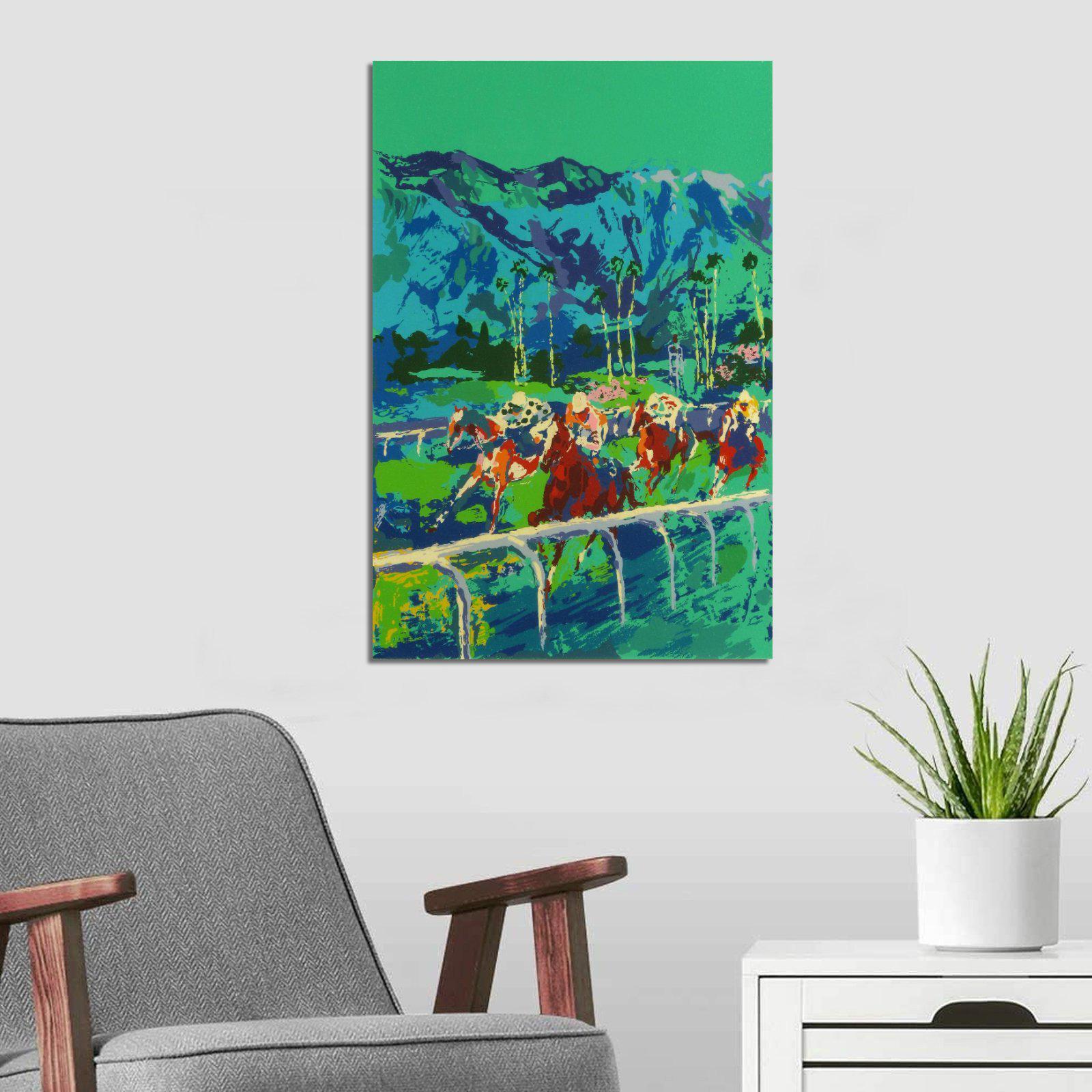 Leroy Neiman Santa Anita Canvas Print, Horse Racing Art - Etsy