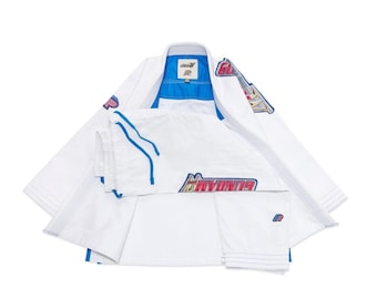 Albino and Preto x Wing Gundam BJJ Gi 450 PearlWeave Competition Jiu-jitsu Kimono Training