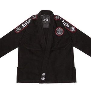 Albino Preto Shadow Conspiracy :BJJ Gi 450GSM Pearl weave Brazilian JiuJitsu Kimono Training Gear