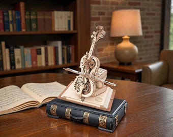 ROKR Puzzle Legno 3D Violoncello odelliso da Costruire Adulti Babini Regali di Copleanno
