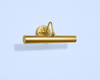 Handmade Brass Picture Light, Modern Gallery Wall Sconce