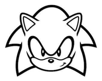 Sonic Character Svg: Minimalist Design For Cut Files