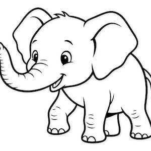 Cute Elephant Svg: Bold Design For Baby Shower Decor